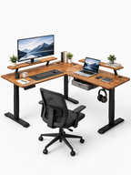 Nolan – Bureau d’Angle Réglable avec Commande Électrique