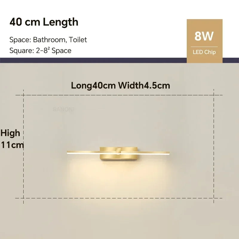Léa – Applique Murale LED pour Miroir