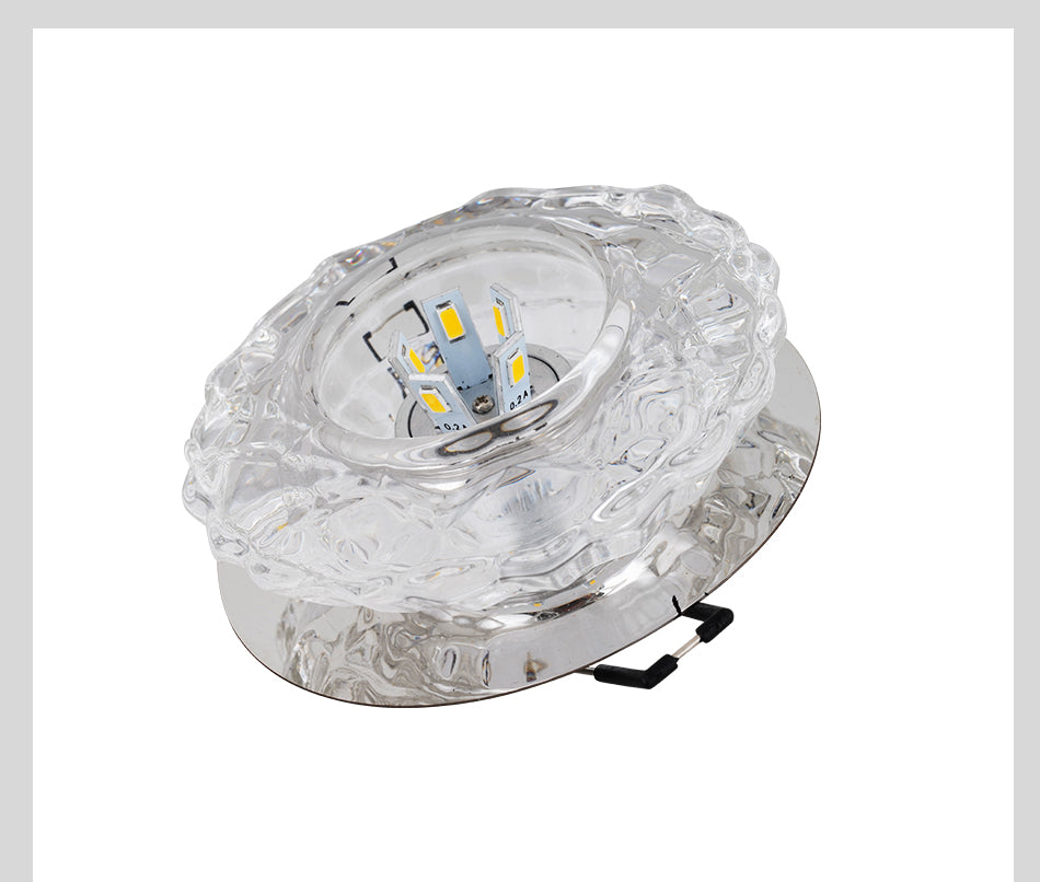 Aria – Plafonnier LED Cristal Doré