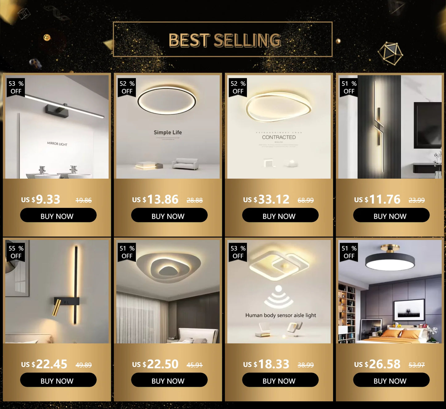 Léa – Applique Murale LED pour Miroir
